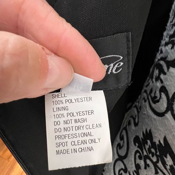 La Femme 28176 One Shoulder Fitted Jersey Gown with High Slit NWT - Picture 3 of 8